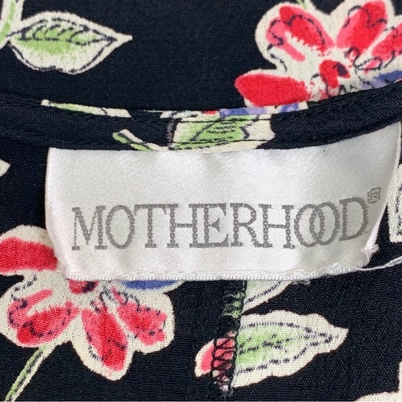 Motherhood Dark Floral Maxi Dress Empire Waist w/ Drawstring Medium? Read Below - Picture 10 of 10